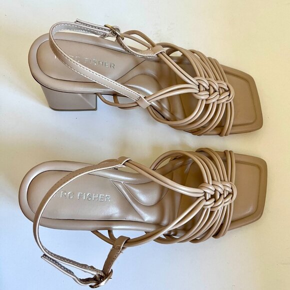 Marc Fisher Magnify Heel Open Toe Sandal Size 7 - Picture 4 of 8